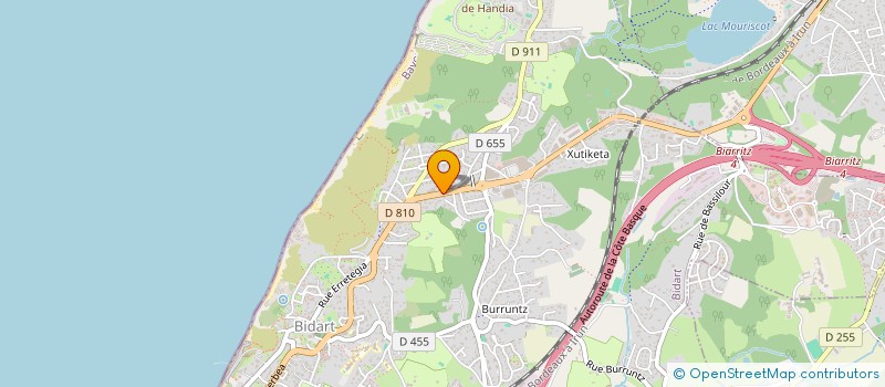 localisation de l'entreprise INDIVISION MONTSERRET LAURENT  BIDART