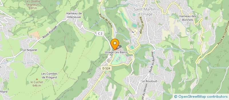 localisation de l'entreprise INDIVISION MONVOISIN  SAINT-MARTIN-D'URIAGE