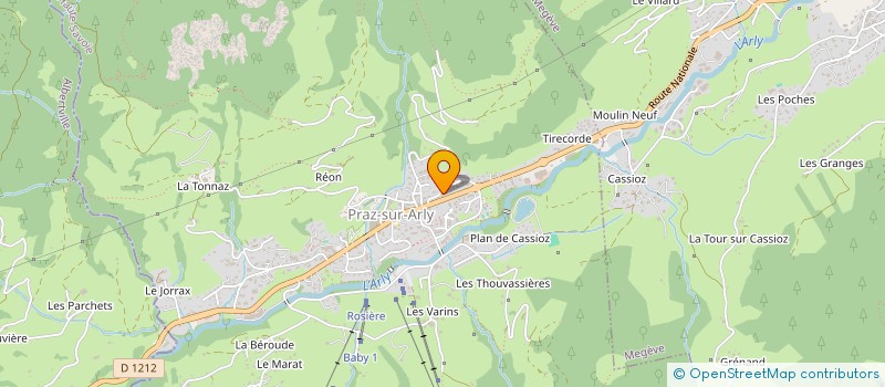 localisation de l'entreprise INDIVISION MOPTY  PRAZ-SUR-ARLY