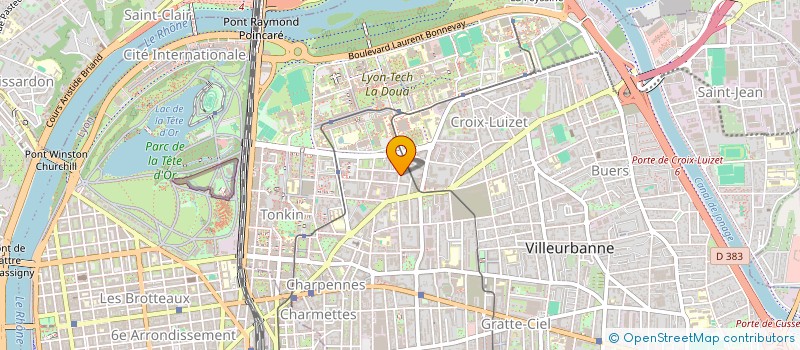 localisation de l'entreprise INDIVISION MORALES / RIBOTTA  VILLEURBANNE