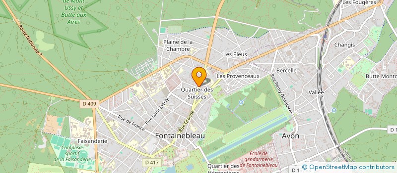 localisation de l'entreprise INDIVISION MORANA BURLOT FONTAINEBLEAU à FONTAINEBLEAU