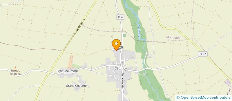 localisation de l'entreprise INDIVISION MOREAU PERRETIERE LE CARRER  LE VAL D'OCRE