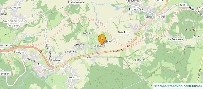 localisation de l'entreprise INDIVISION MOREL  SAINT-HOSTIEN