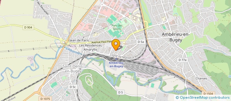 localisation de l'entreprise INDIVISION MOREL  AMBERIEU-EN-BUGEY