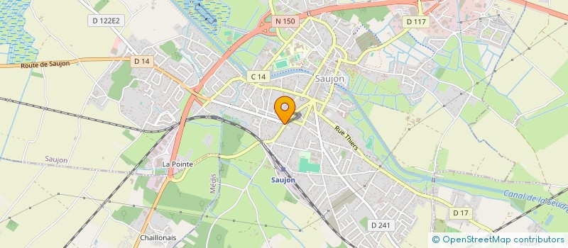 localisation de l'entreprise INDIVISION MOREL, JEANNIN, CASSIAUX  SAUJON