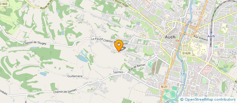 localisation de l'entreprise INDIVISION MOREL KAMARZINE  AUCH