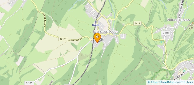 localisation de l'entreprise INDIVISION MOREZ J-LUC ET VINCENT  BYANS-SUR-DOUBS