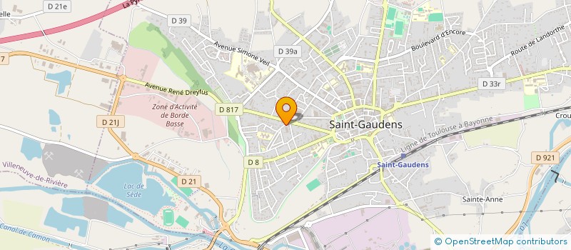 localisation de l'entreprise INDIVISION MORICE DIDIER ET SOPHIE  SAINT-GAUDENS