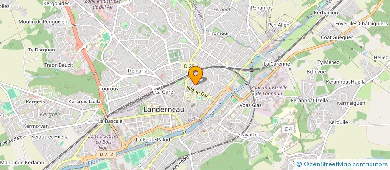 localisation de l'entreprise INDIVISION MORINEAU-CHASSERAY HUGUES ET CHRISTINE  LANDERNEAU