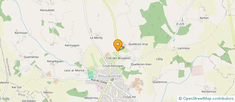 localisation de l'entreprise INDIVISION MORIZUR  PLOUNEVENTER