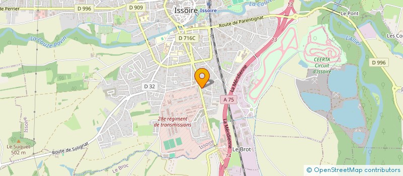 localisation de l'entreprise INDIVISION MORO  ISSOIRE