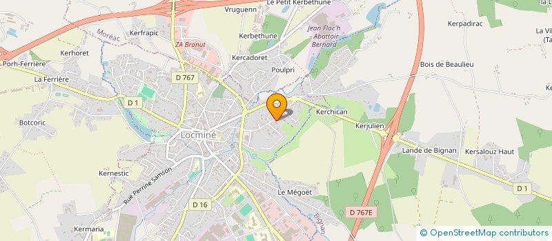 localisation de l'entreprise INDIVISION MORVAN à LOCMINE