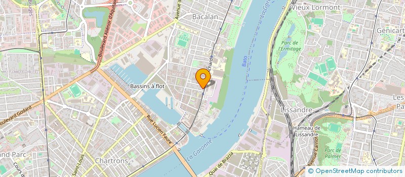 localisation de l'entreprise INDIVISION MOTHE - GUYONNAUD  BORDEAUX