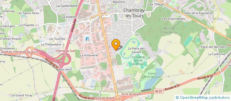 localisation de l'entreprise INDIVISION MOUCHET ET BARANGER  CHAMBRAY-LES-TOURS