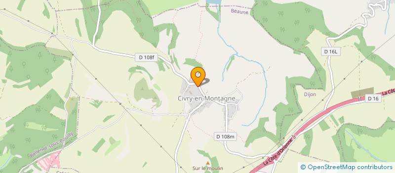 localisation de l'entreprise INDIVISION MOUILLON LAURENT ET OLIVIER  CIVRY-EN-MONTAGNE