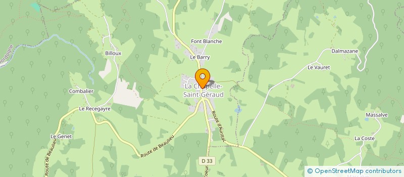 localisation de l'entreprise INDIVISION MOULENE  LA CHAPELLE-SAINT-GERAUD