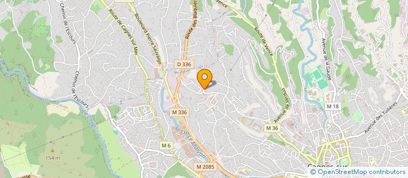 localisation de l'entreprise INDIVISION MOUNIER PASCAL ET PRUNIER ISABELLE  CAGNES-SUR-MER