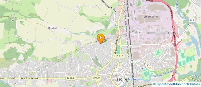 localisation de l'entreprise INDIVISION MOUREAU GERARD  ISSOIRE