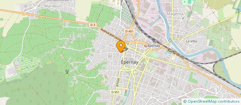 localisation de l'entreprise INDIVISION MOUROT ALLART  EPERNAY