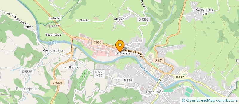 localisation de l'entreprise INDIVISION MOUYSSET  ESPALION