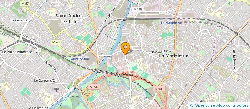 localisation de l'entreprise INDIVISION MOYSAN - DOUBLET à LA MADELEINE