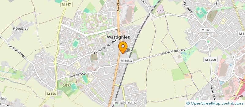 localisation de l'entreprise INDIVISION MR BANGOURA ET MME FORESTIER  WATTIGNIES