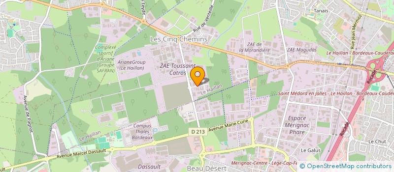 localisation de l'entreprise INDIVISION MR OU MME BONNET  LE HAILLAN