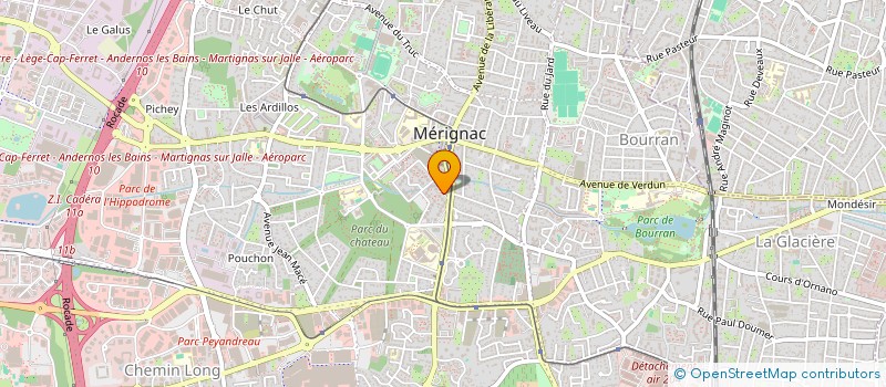 localisation de l'entreprise INDIVISION MUEL  MERIGNAC