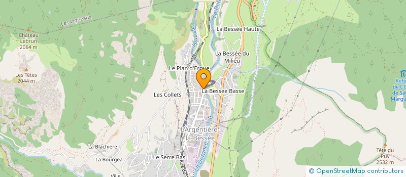 localisation de l'entreprise INDIVISION MURZEAU ET COLLARD  L'ARGENTIERE-LA-BESSEE