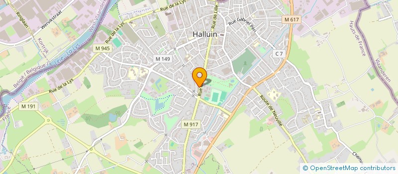 localisation de l'entreprise INDIVISION MUSSCHE à HALLUIN