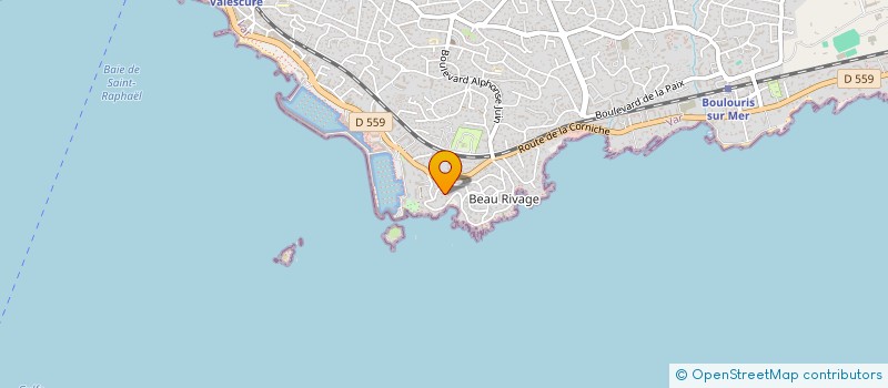 localisation de l'entreprise INDIVISION NADER GUEROULT  SAINT-RAPHAEL