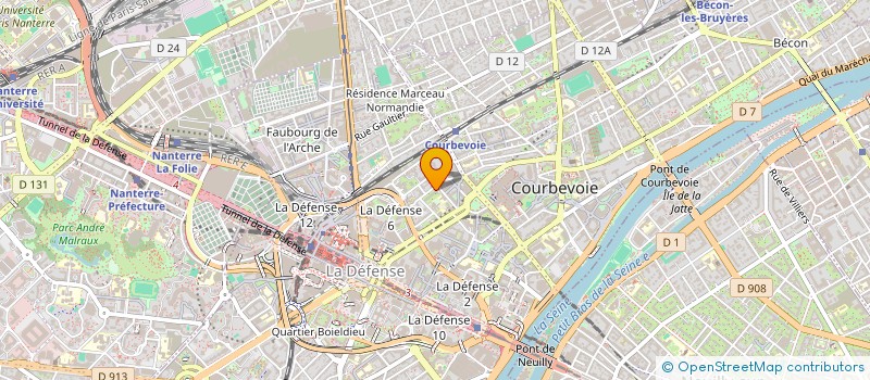 localisation de l'entreprise INDIVISION NAJJI / HANAFI à COURBEVOIE