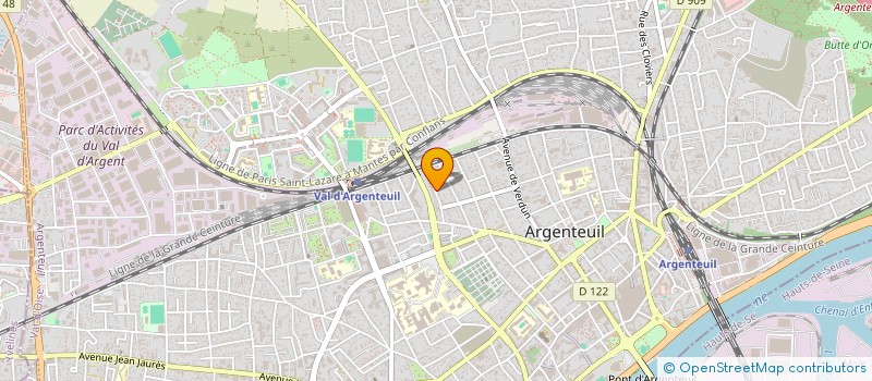 localisation de l'entreprise INDIVISION NANFACK TCHUENGUEM  ARGENTEUIL