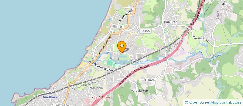 localisation de l'entreprise INDIVISION NARBONNE ET TOULOUZE à BIDART