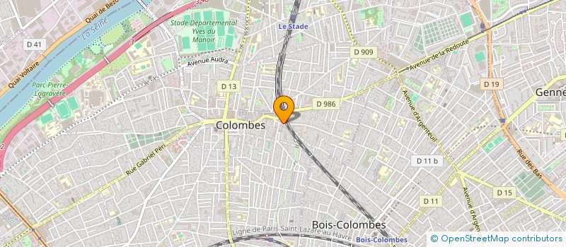 localisation de l'entreprise INDIVISION NASSOUROU OUSSOUMANOU & S.PHABMIXAY VIRGINIE à COLOMBES