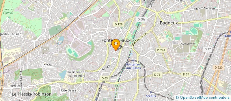 localisation de l'entreprise INDIVISION NATHALIE PAOLINI GUILLAUME PAOLINI à FONTENAY-AUX-ROSES