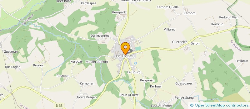 localisation de l'entreprise INDIVISION NEDELEC ANNIE  LE TREHOU