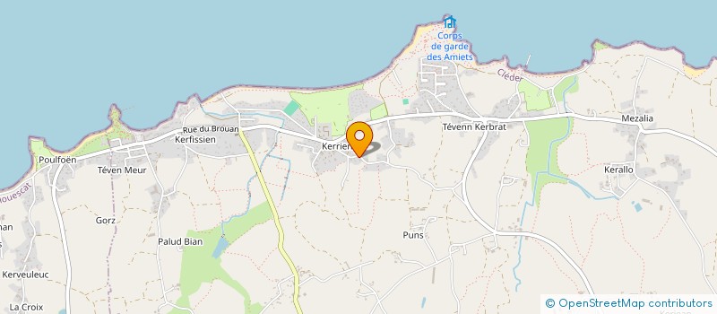 localisation de l'entreprise INDIVISION NEDELEC MARIE MADELEINE STRICOT GISELE à CLEDER