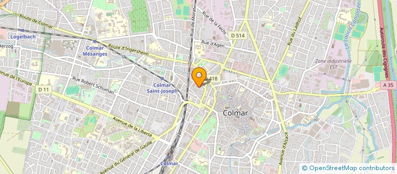 localisation de l'entreprise INDIVISION NEFF-EHLINGER  COLMAR