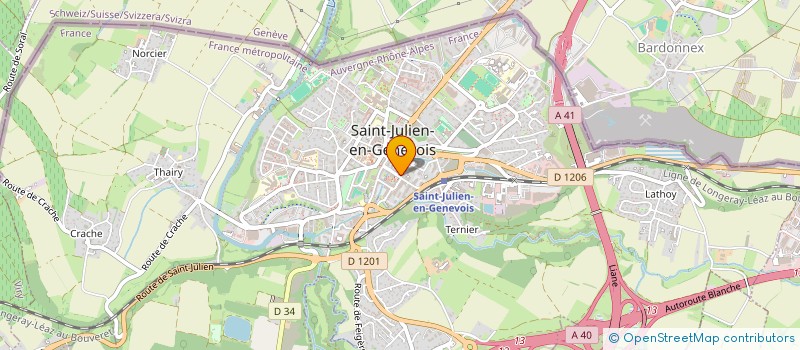 localisation de l'entreprise INDIVISION NEURAZ ALAIN CHRISTOPHE ET MARIA  SAINT-JULIEN-EN-GENEVOIS