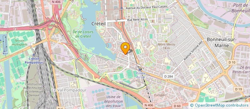 localisation de l'entreprise INDIVISION NF  CRETEIL