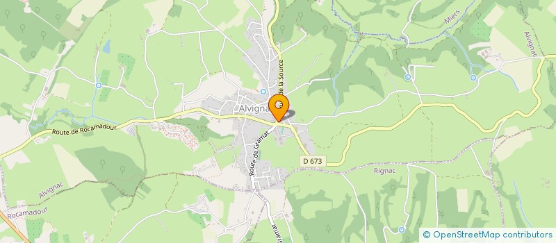 localisation de l'entreprise INDIVISION NIBAS SOULIE  ALVIGNAC