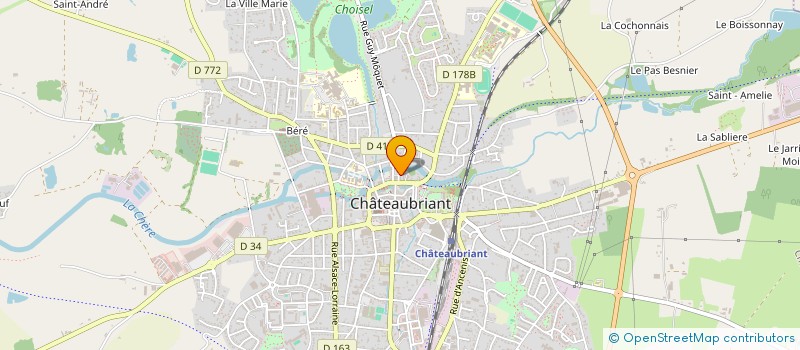 localisation de l'entreprise INDIVISION NICOLAS COQUET  CHATEAUBRIANT