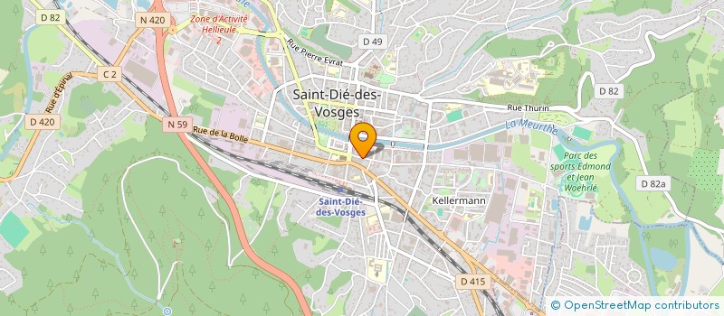 localisation de l'entreprise INDIVISION NICOLE  SAINT-DIE-DES-VOSGES