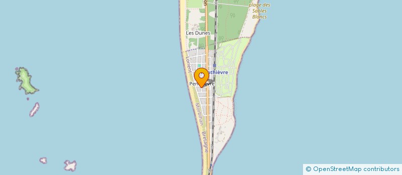 localisation de l'entreprise INDIVISION NICOT-BERENGER  SAINT-PIERRE-QUIBERON