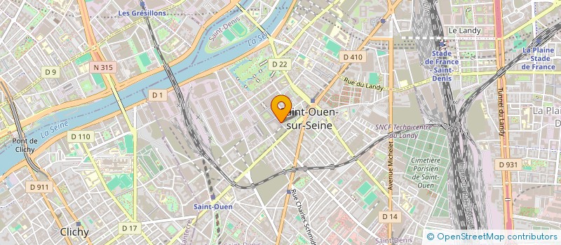 localisation de l'entreprise INDIVISION NIELLEZ SANDY ET CHARPENTIER JEREMY  SAINT-OUEN-SUR-SEINE