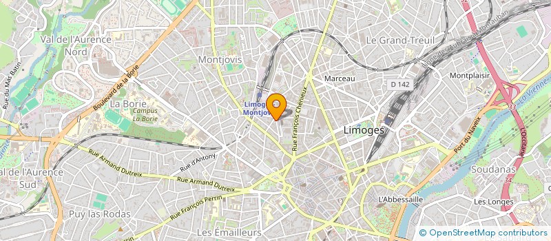 localisation de l'entreprise INDIVISION NIETO JEANNE ET RAPHAEL à LIMOGES