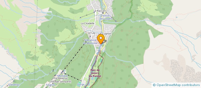 localisation de l'entreprise INDIVISION NOLAN-FITZGIBBON  LES CONTAMINES-MONTJOIE