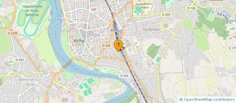 localisation de l'entreprise INDIVISION NORVAL / ADHEL à VICHY