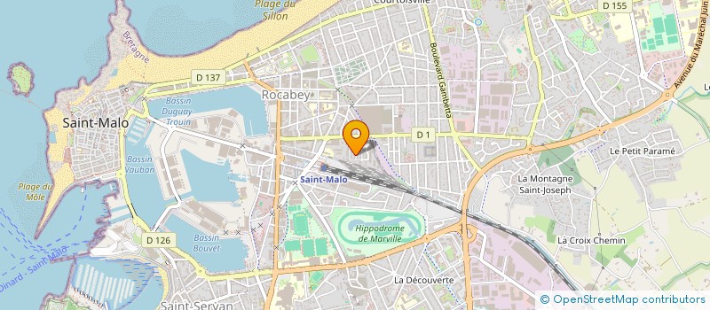 localisation de l'entreprise INDIVISION NOUAR GANGLOFF  SAINT-MALO